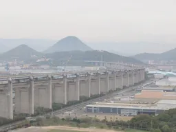 從塔上往香川的方向看過去