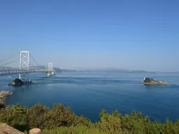 從お茶園展望台拍攝大鳴門橋與飛島
